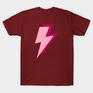 Burgundy and pink Lightning Bolts T-Shirt